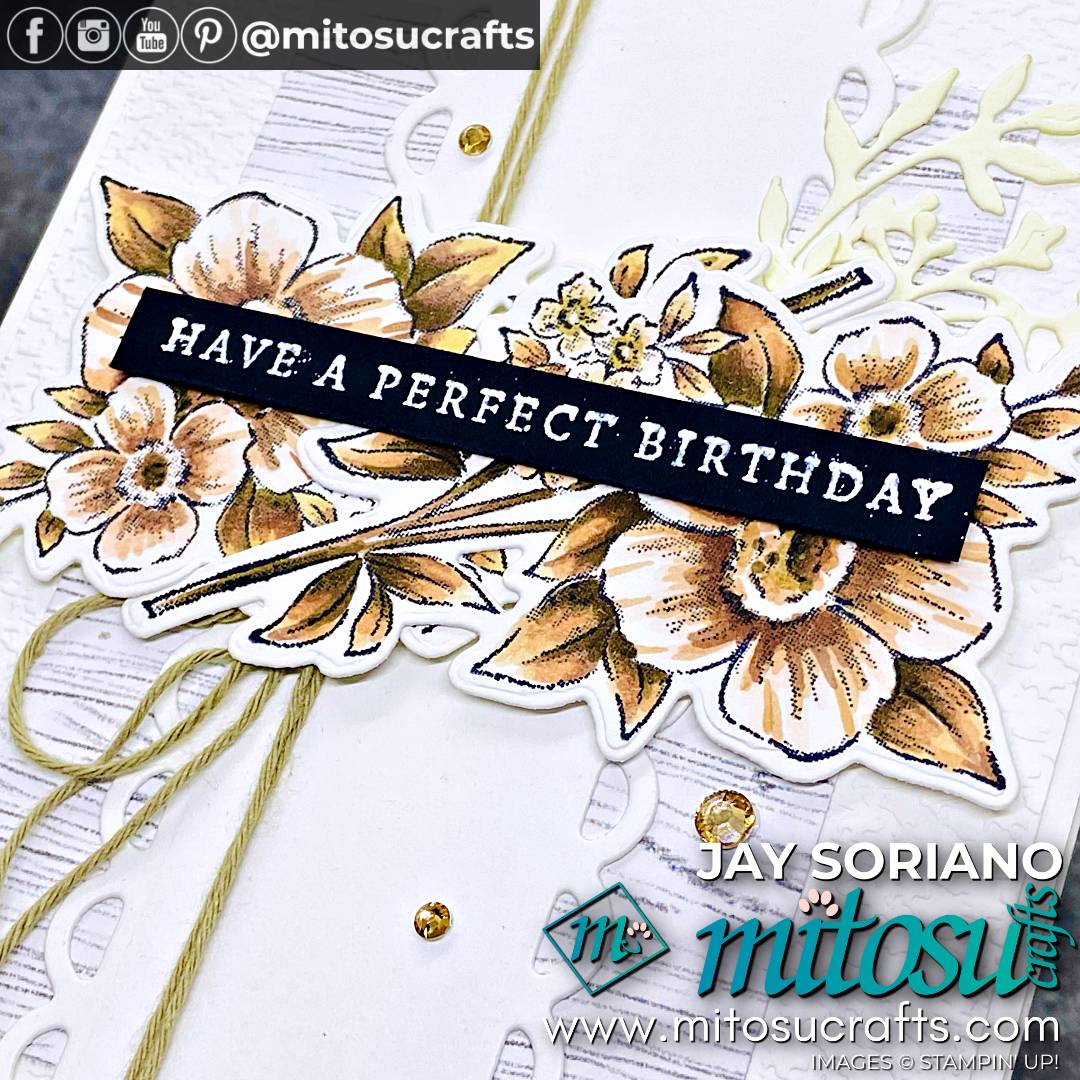 Perfect Birthday Card Idea Colouring Blessings Of Home with Stampin Blends Markers from Mitosu Crafts by Barry Selwood & Jay Soriano Stampin' Up! Demonstrators UK France Germany Austria & The Netherlands