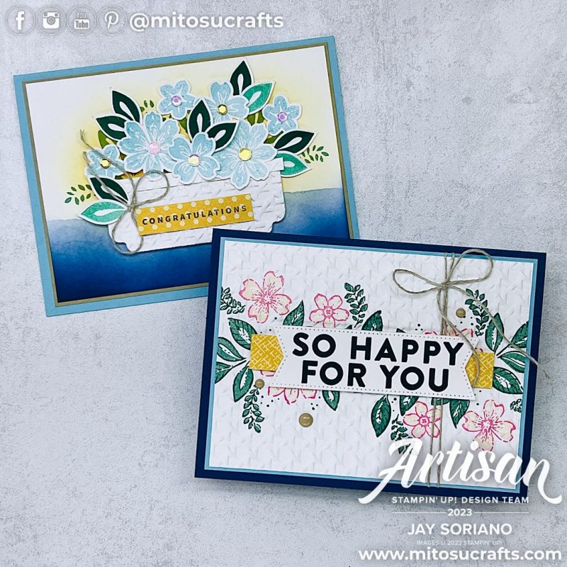 Petal Park Card Idea with Flowers from Mitosu Crafts by Barry & Jay Soriano Stampin Up UK France Germany Austria Netherlands Belgium Ireland 01