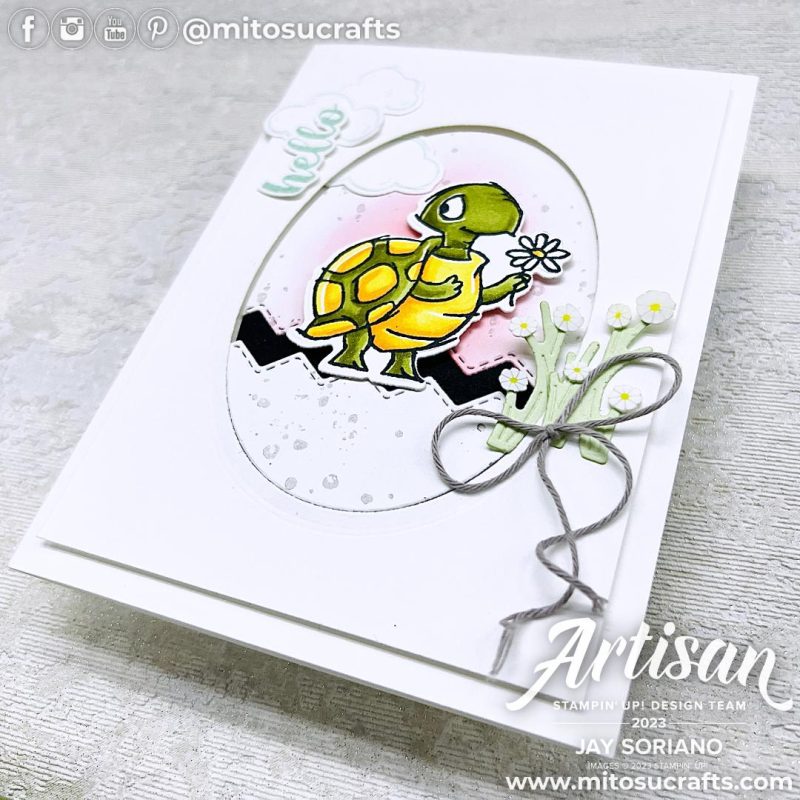 Playing In The Rain Card and Gift Idea from Mitosu Crafts by Barry & Jay Soriano Stampin Up UK France Germany Austria Netherlands Belgium Ireland