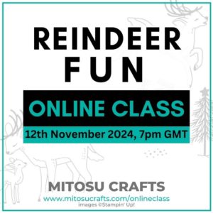 Reindeer Fun Virtual Card Making Online Class Barry & Jay Soriano Mitosu Crafts Stampin' Up! UK