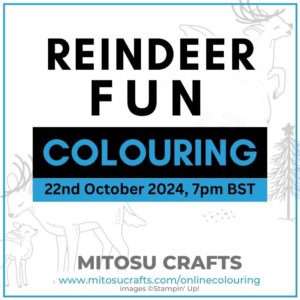 Reindeer Fun Virtual Online Colouring MasterClass Barry & Jay Soriano Mitosu Crafts Stampin' Up! UK