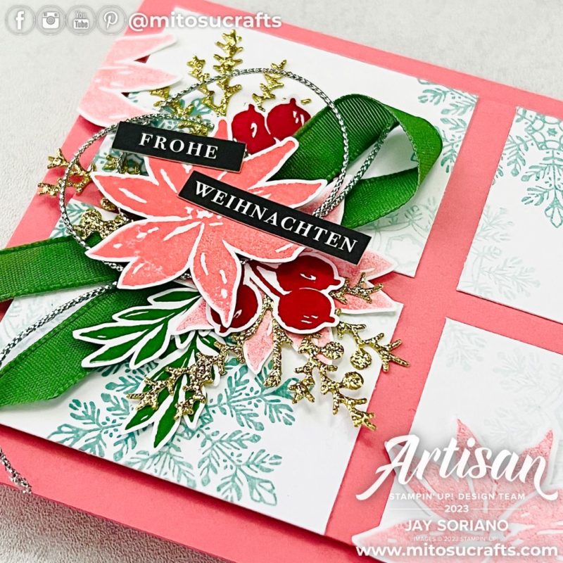 Ringed With Nature Christmas Card Idea from Mitosu Crafts by Barry & Jay Soriano Stampin Up UK France Germany Austria Netherlands Belgium Ireland #GDP422