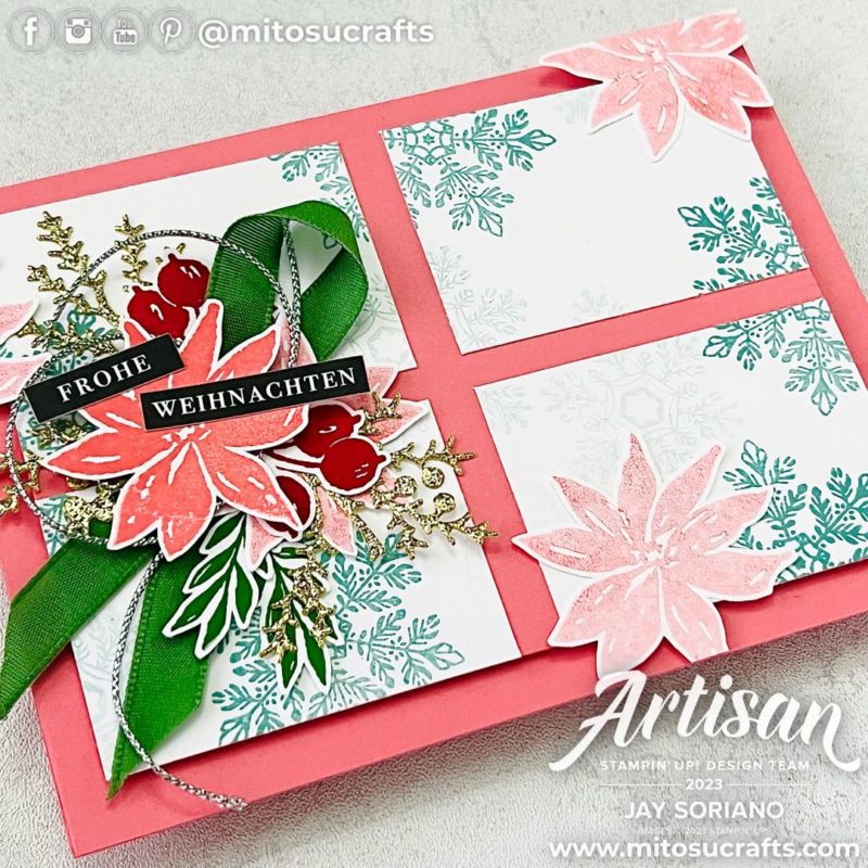 Ringed With Nature Christmas Card Idea from Mitosu Crafts by Barry & Jay Soriano Stampin Up UK France Germany Austria Netherlands Belgium Ireland #GDP422