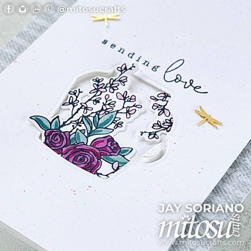 Sending Love Country Flowers Floral Card Idea Mitosu Crafts by Barry & Jay Soriano Stampin' Up! UK France Germany Austria Netherlands Belgium Ireland