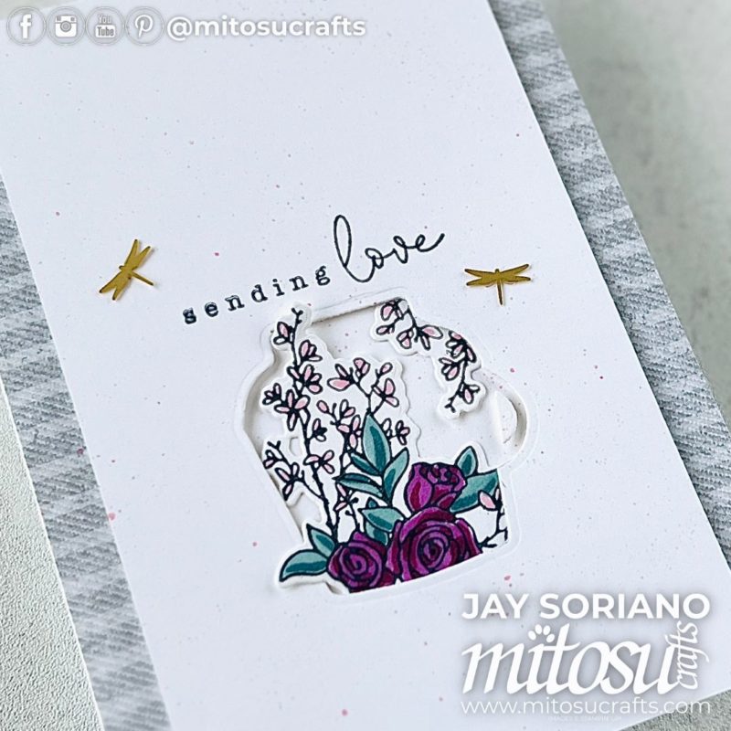 Sending Love Country Flowers Floral Card Idea Mitosu Crafts by Barry & Jay Soriano Stampin' Up! UK France Germany Austria Netherlands Belgium Ireland