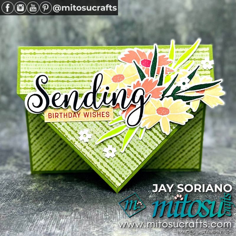 Sending Smiles Birthday Wishes Card from Mitosu Crafts by Barry Selwood & Jay Soriano Stampin' Up! Demonstrators UK France Germany Austria & The Netherlands