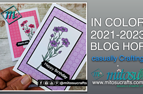 Casually Crafting Blog Hop with the New 2021-2023 In Colors available from Barry & Jay Mitosu Crafts