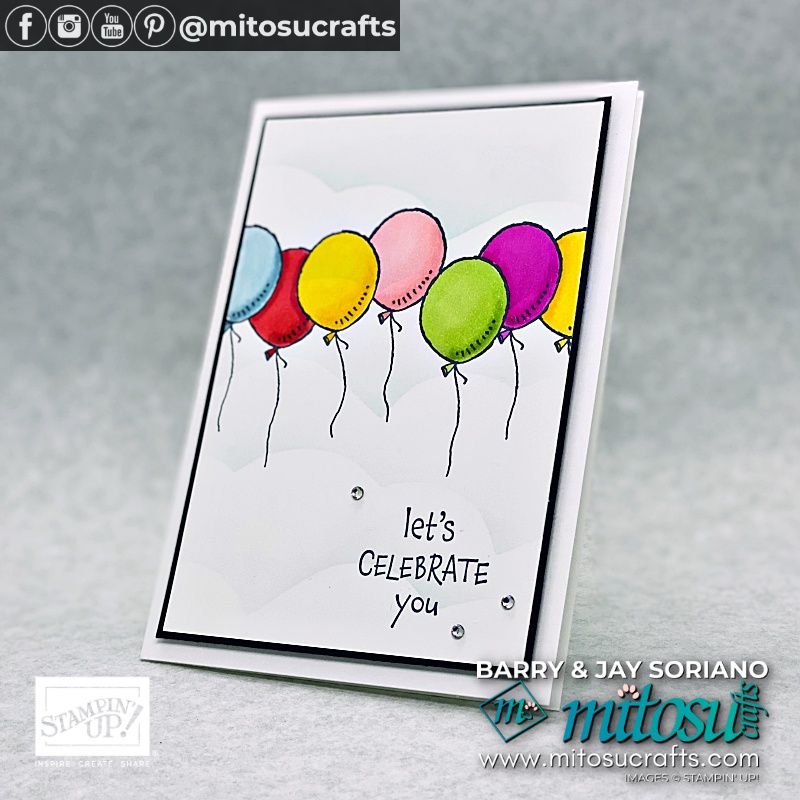 Create two simple cards using the masking technique & Hey Birthday Chick stamp set and our step by step video tutorial & Barry & Jay from Mitosu Crafts UK