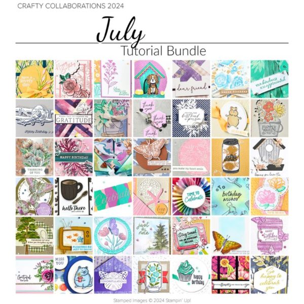 Sneak Peek of July 2024 Crafty Collaborations Tutorial Bundle from Mitosu Crafts UK