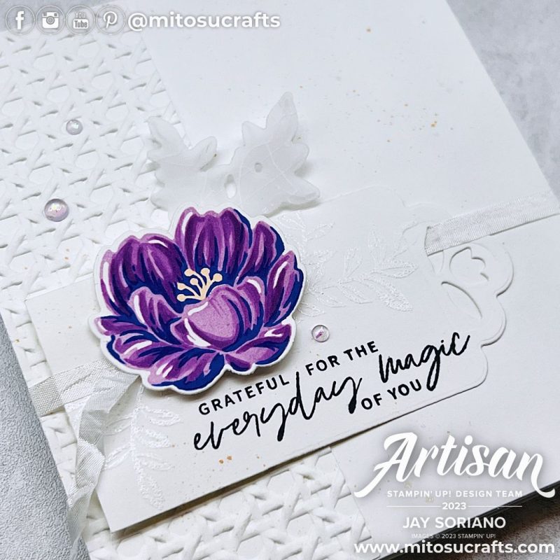 Something Fancy Fold Card Idea from Mitosu Crafts by Barry & Jay Soriano Stampin Up UK France Germany Austria Netherlands Belgium Ireland