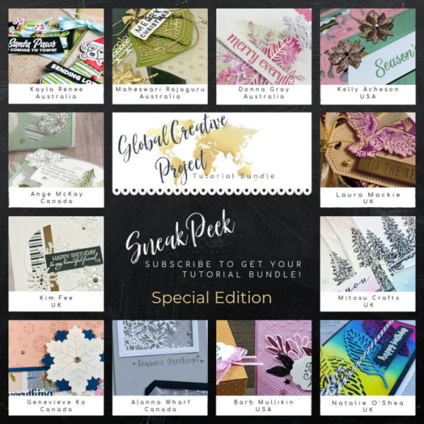 Special Edition Theme Global Creative Project Tutorial Bundle Sneak Peek from Mitosu Crafts UK by Barry & Jay Soriano Stampin Up Demo