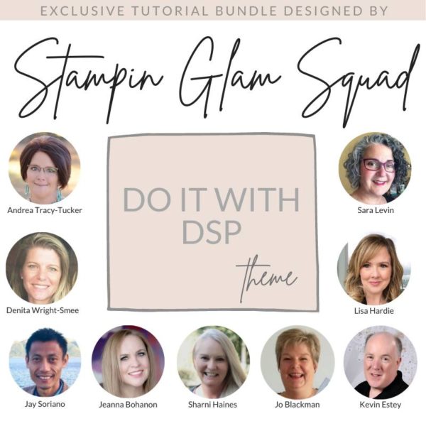 Stampin Glam Squad Do It With DSP Theme Tutorial Bundle from Mitosu Crafts UK by Barry & Jay Soriano Stampin' Up! Demo UK France Germany Austria The Netherlands
