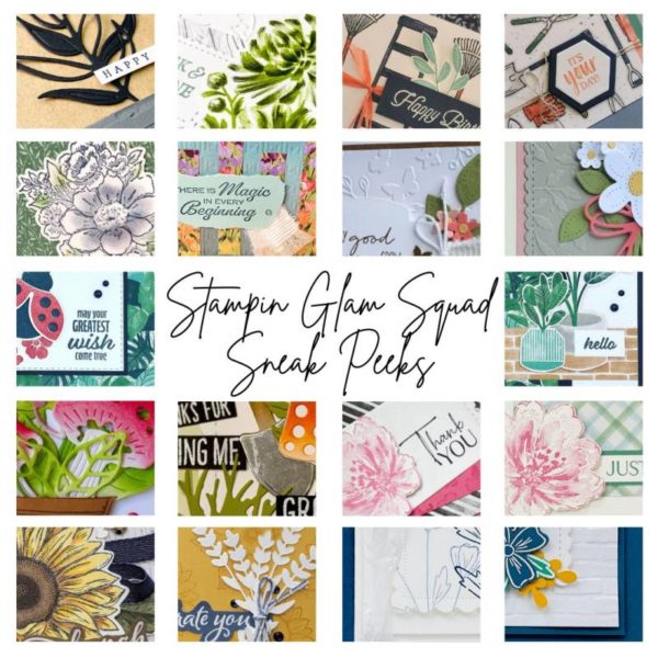 Stampin Glam Squad In The Garden Theme Tutorial Bundle Sneak Peek from Mitosu Crafts UK by Barry & Jay Soriano Stampin Up Demo