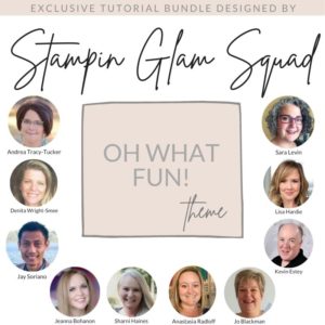 Stampin Glam Squad Oh What Fun Theme Tutorial Bundle from Mitosu Crafts UK by Barry & Jay Soriano Stampin' Up! Demo