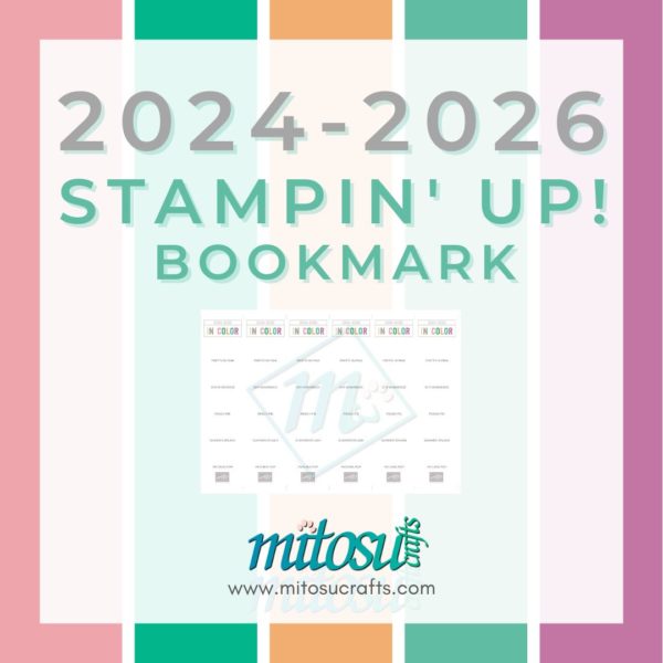 Stampin' Up! 2024-2026 In Color Bookmark Blank PDF Download from Mitosu Crafts by Barry & Jay Soriano UK