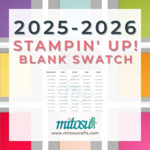 Stampin' Up! 2025-2026 Colour Card Swatch Blank PDF Download from Mitosu Crafts by Barry & Jay Soriano UK