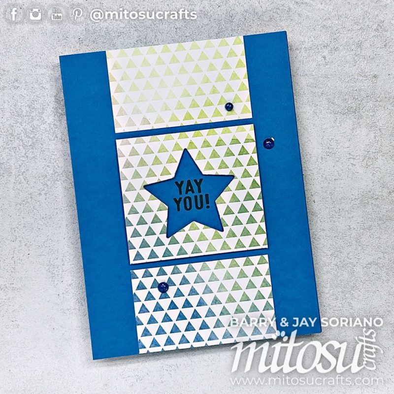 Stampin' Up! One Sheet Wonder with Bright & Beautiful Balloons Card Idea from Mitosu Crafts by Jay Soriano Stampin Up UK France Germany Austria Netherlands Belgium Ireland