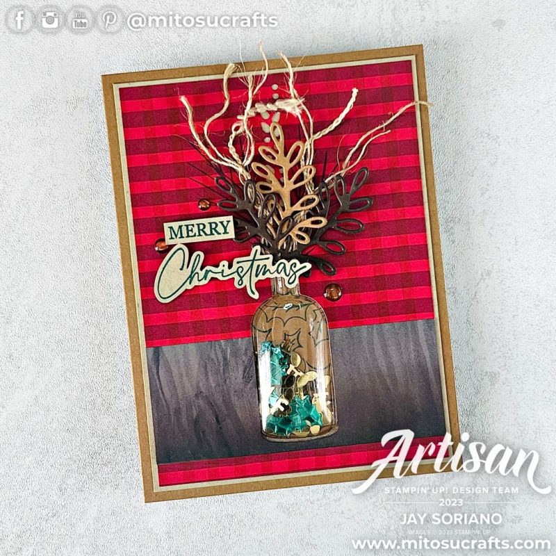 Stampin Up Christmas Classics Shaker Card Idea Handmade Card Idea from Mitosu Crafts by Barry & Jay Soriano Stampin Up UK France Germany Austria Netherlands Belgium Ireland 03
