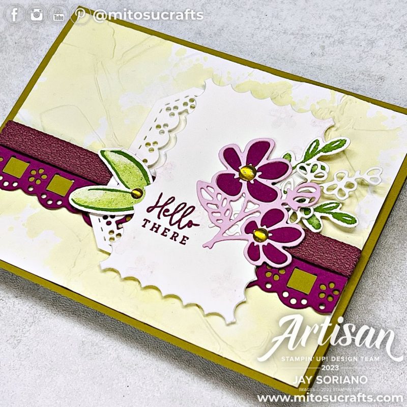 Stampin' Up! Darling Details Stamping Sunday Card Ideas from Mitosu Crafts by Jay Soriano Stampin Up UK France Germany Austria Netherlands Belgium Ireland