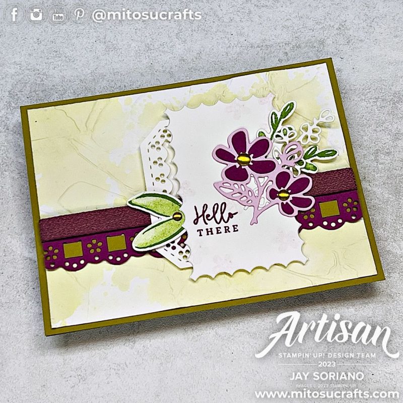Stampin' Up! Darling Details Stamping Sunday Card Ideas from Mitosu Crafts by Jay Soriano Stampin Up UK France Germany Austria Netherlands Belgium Ireland