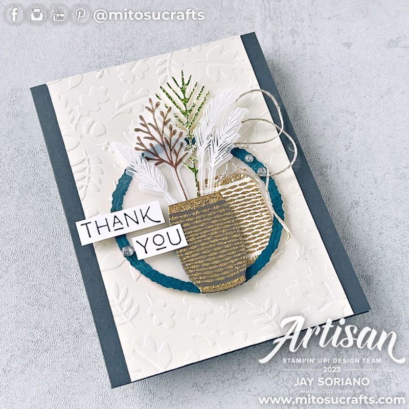 Stampin' Up! Earthen Textures Flower Pot Handmade Card Idea from Mitosu Crafts by Barry & Jay Soriano Stampin Up UK France Germany Austria Netherlands Belgium Ireland