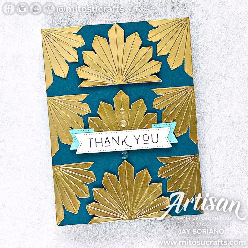 Stampin Up Earthen Elegance Textures Artisan Art Deco Handmade Card Idea from Mitosu Crafts by Barry & Jay Soriano Stampin Up UK France Germany Austria Netherlands Belgium Ireland