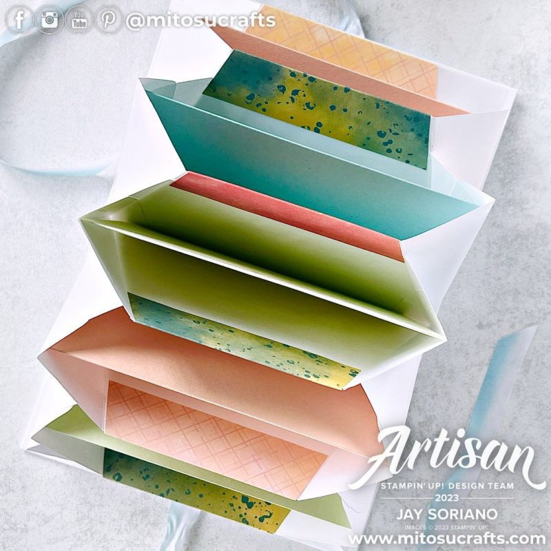 Stampin Up Expanding Envelope Folder Papercraft from Mitosu Crafts by Barry & Jay Soriano Stampin Up UK France Germany Austria Netherlands Belgium Ireland