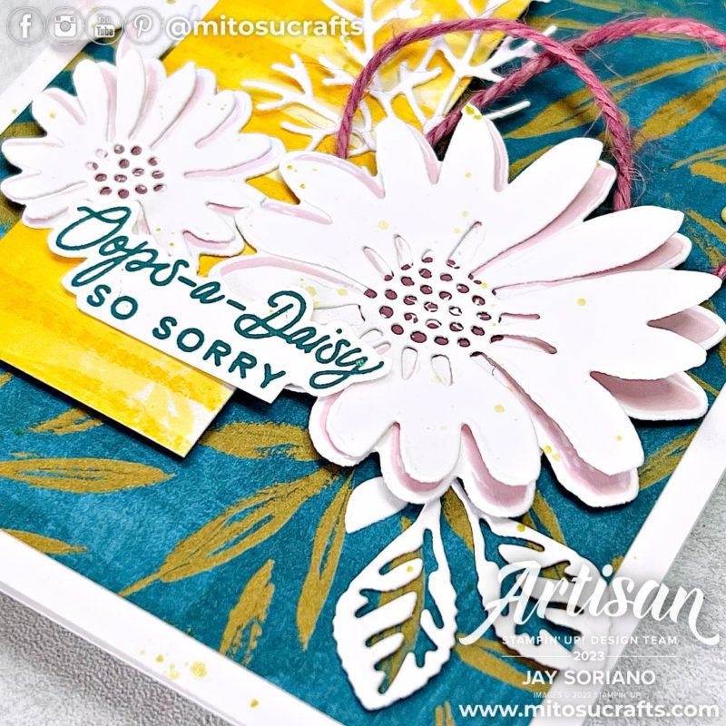 Stampin' Up! Fresh As A Daisy Video Handmade Card Ideas from Mitosu Crafts by Barry Selwood & Jay Soriano Stampin Up UK France Germany Austria Netherlands Belgium Ireland 02