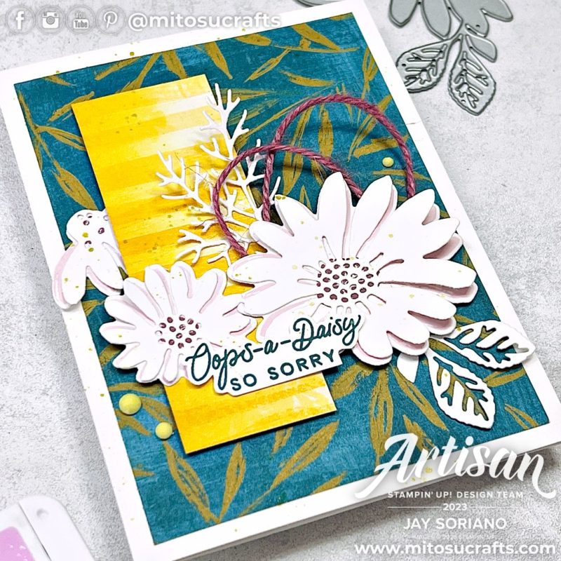 Stampin' Up! Fresh As A Daisy Video Handmade Card Ideas from Mitosu Crafts by Barry Selwood & Jay Soriano Stampin Up UK France Germany Austria Netherlands Belgium Ireland 02