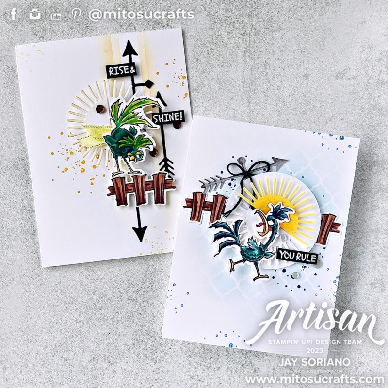 Stampin' Up! Hey Chuck Stampin' Blends Colouring Fun Handmade Card Idea from Mitosu Crafts by Barry & Jay Soriano Stampin Up UK France Germany Austria Netherlands Belgium Ireland
