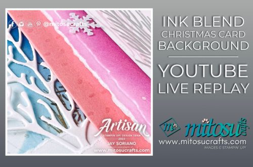 Stampin Up Horse & Sleigh Bundle Handmade Christmas Cards with Ink Blending from Mitosu Crafts UK Online Shop Blog