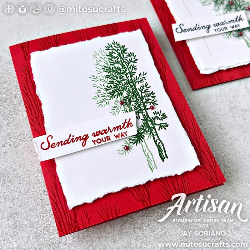 Stampin' Up! Creativity Now Inspired Horse & Sleigh Handmade Christmas Card Idea #sucreativitynow from Mitosu Crafts by Barry & Jay Soriano Stampin Up UK France Germany Austria Netherlands Belgium Ireland