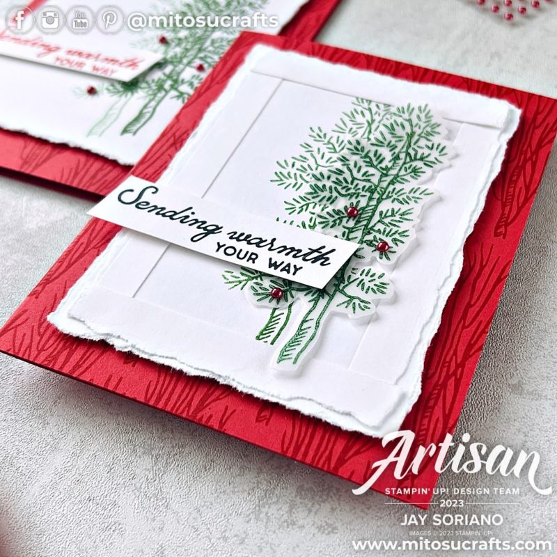 Stampin' Up! Creativity Now Inspired Horse & Sleigh Handmade Christmas Card Idea #sucreativitynow from Mitosu Crafts by Barry & Jay Soriano Stampin Up UK France Germany Austria Netherlands Belgium Ireland