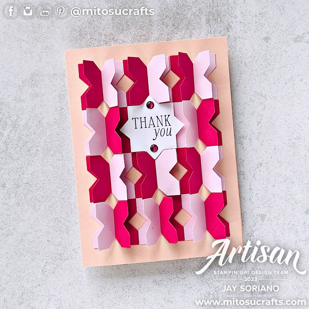How To Create 3D Inked & Tiled Background with Stampin’ Up! Products ...