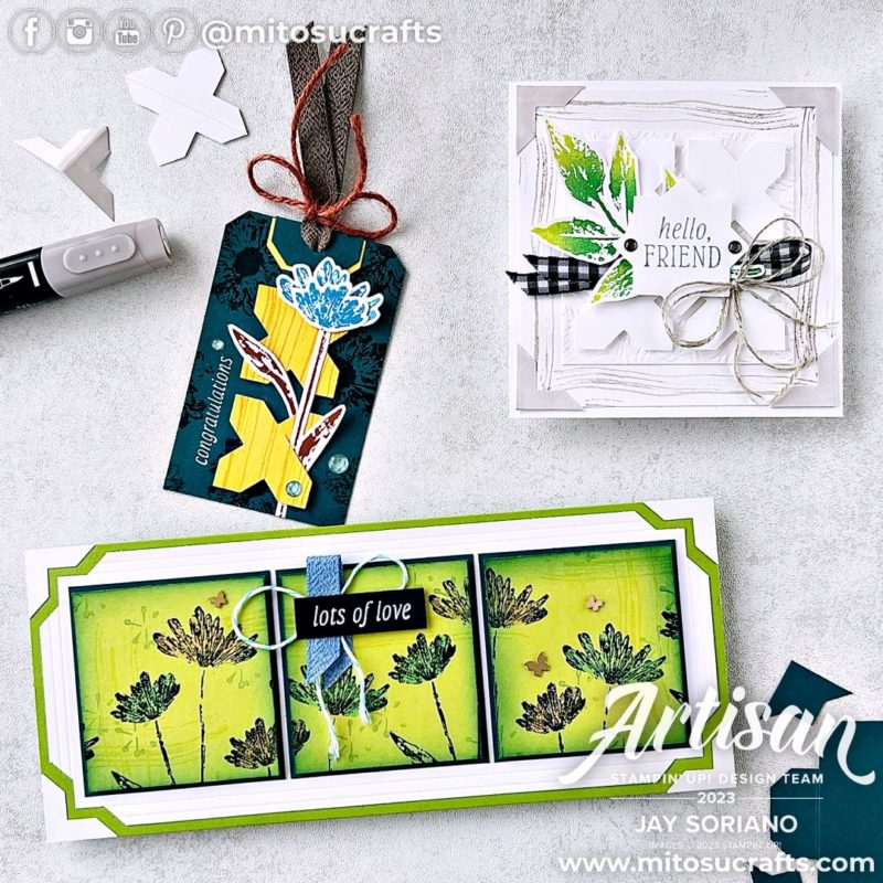 Stampin Up Inked & Tiled Bundle Artisan Handmade Card Idea from Mitosu Crafts by Barry & Jay Soriano Stampin Up UK France Germany Austria Netherlands Belgium Ireland