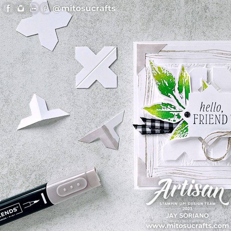 Stampin' Up! Inked & Tiled Bundle Artisan Handmade Card Idea from Mitosu Crafts by Barry & Jay Soriano Stampin Up UK France Germany Austria Netherlands Belgium Ireland