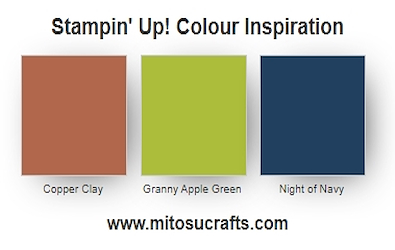 Stampin Up Inked & Tiled Colour Inspiration from Mitosu Crafts UK 2