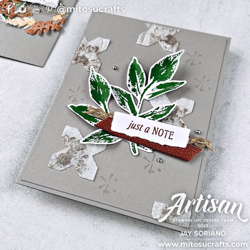 Stampin' Up! Inked & Tiled Creativity Now Inspired #sucreativitynow Handmade Card Idea from Mitosu Crafts by Barry & Jay Soriano Stampin Up UK France Germany Austria Netherlands Belgium Ireland