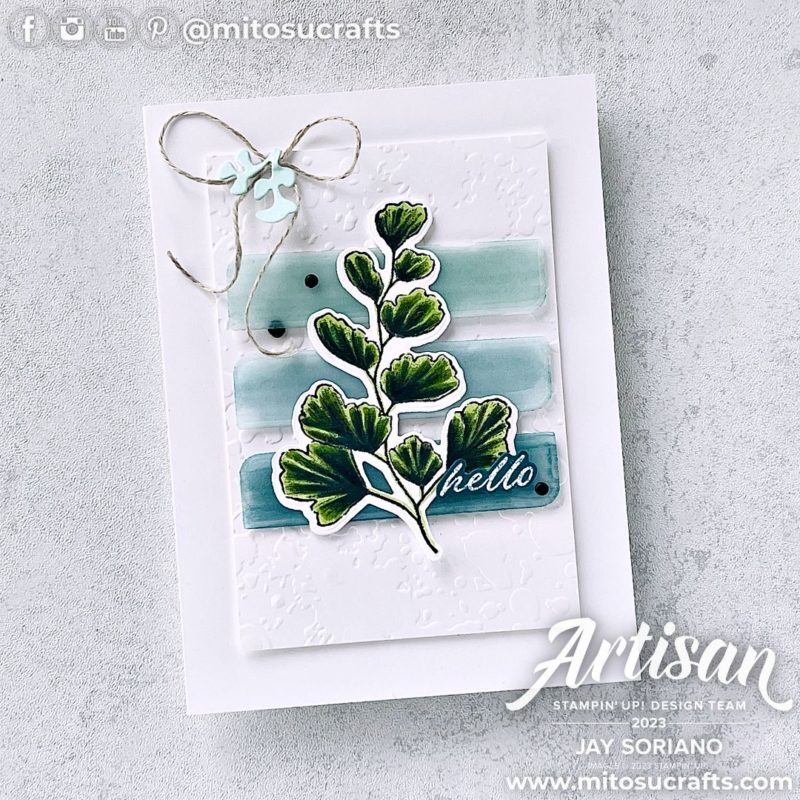 Stampin' Up! Natures Prints Handmade Card Idea Creativity Now Inspired from Mitosu Crafts by Barry & Jay Soriano Stampin Up UK France Germany Austria Netherlands Belgium Ireland