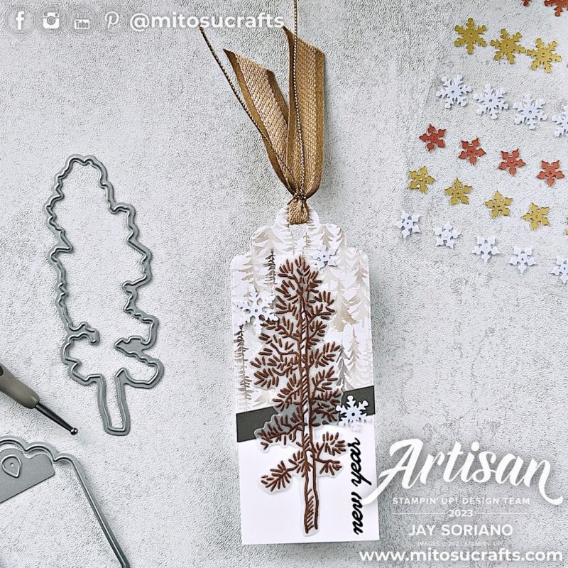 Stampin' Up! One Horse Open Sleigh Handmade Christmas Tag Idea with Horse & Sleigh Creativity Now from Mitosu Crafts by Barry & Jay Soriano Stampin Up UK France Germany Austria Netherlands Belgium Ireland