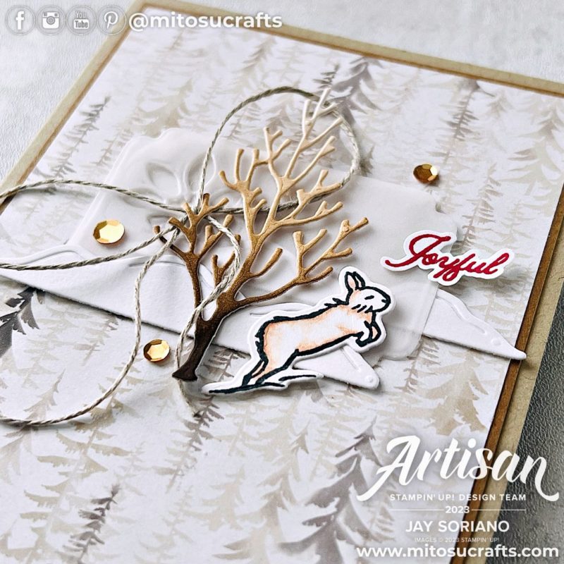 Stampin' Up! One Horse Open Sleigh Handmade Christmas Card Idea with Horse & Sleigh Creativity Now from Mitosu Crafts by Barry & Jay Soriano Stampin Up UK France Germany Austria Netherlands Belgium Ireland