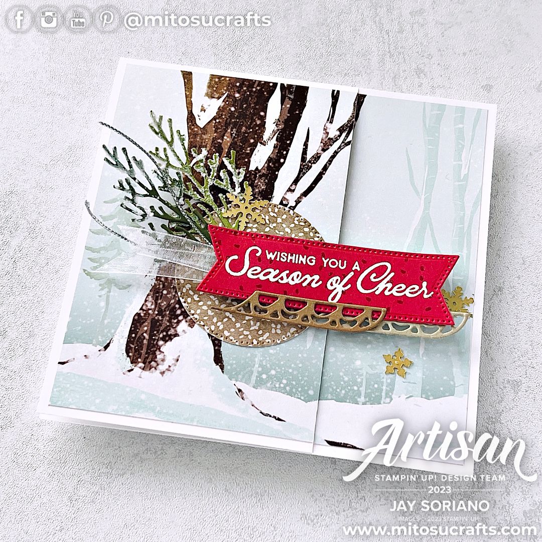 How To Make Handmade Christmas Cards with Embossing Paste – Mitosu Crafts