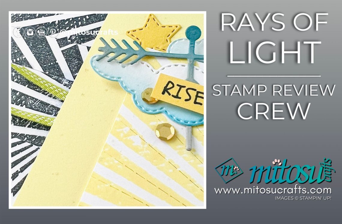 Stampin' Up! Rays of Light Handmade Card Idea with Background Stamp from Mitosu Crafts by Barry & Jay Soriano Stampin Up UK France Germany Austria Netherlands Belgium Ireland