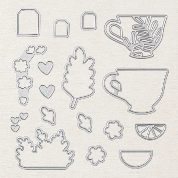 Stampin Up Tea cup Dies from Mitosu Crafts by Barry Selwood & Jay Soriano UK France Germany Austria The Netherlands