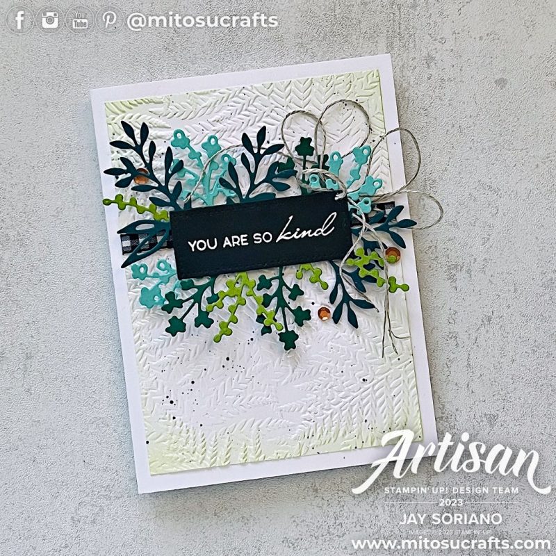 Stampin' Up! Timeless Arrangements Card Idea from Mitosu Crafts by Barry & Jay Soriano Stampin Up UK France Germany Austria Netherlands Belgium Ireland