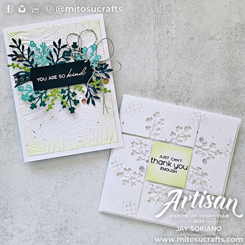 Stampin' Up! Timeless Arrangements Card Ideas from Mitosu Crafts by Barry & Jay Soriano Stampin Up UK France Germany Austria Netherlands Belgium Ireland