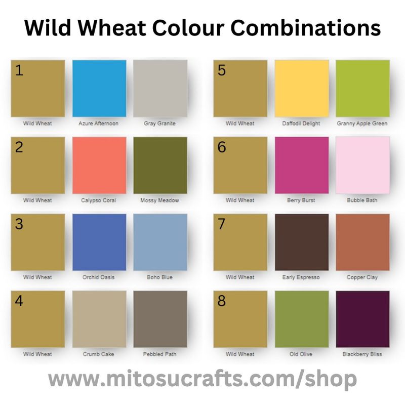 Stampin Up Wild Wheat colour inspirations from Mitosu Crafts UK by Barry & Jay Soriano