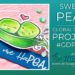 Sweet Peas Watercolor Pencils Colouring Card Idea Mitosu Crafts by Barry & Jay Soriano Stampin' Up! UK France Germany Austria Netherlands Belgium Ireland