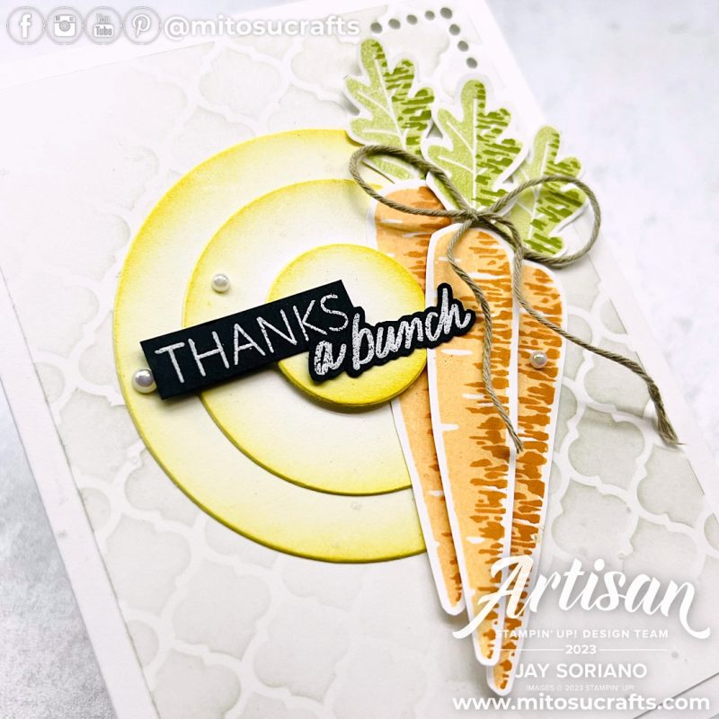Thanks A Bunch from Mitosu Crafts by Barry & Jay Soriano Stampin Up UK France Germany Austria Netherlands Belgium Ireland