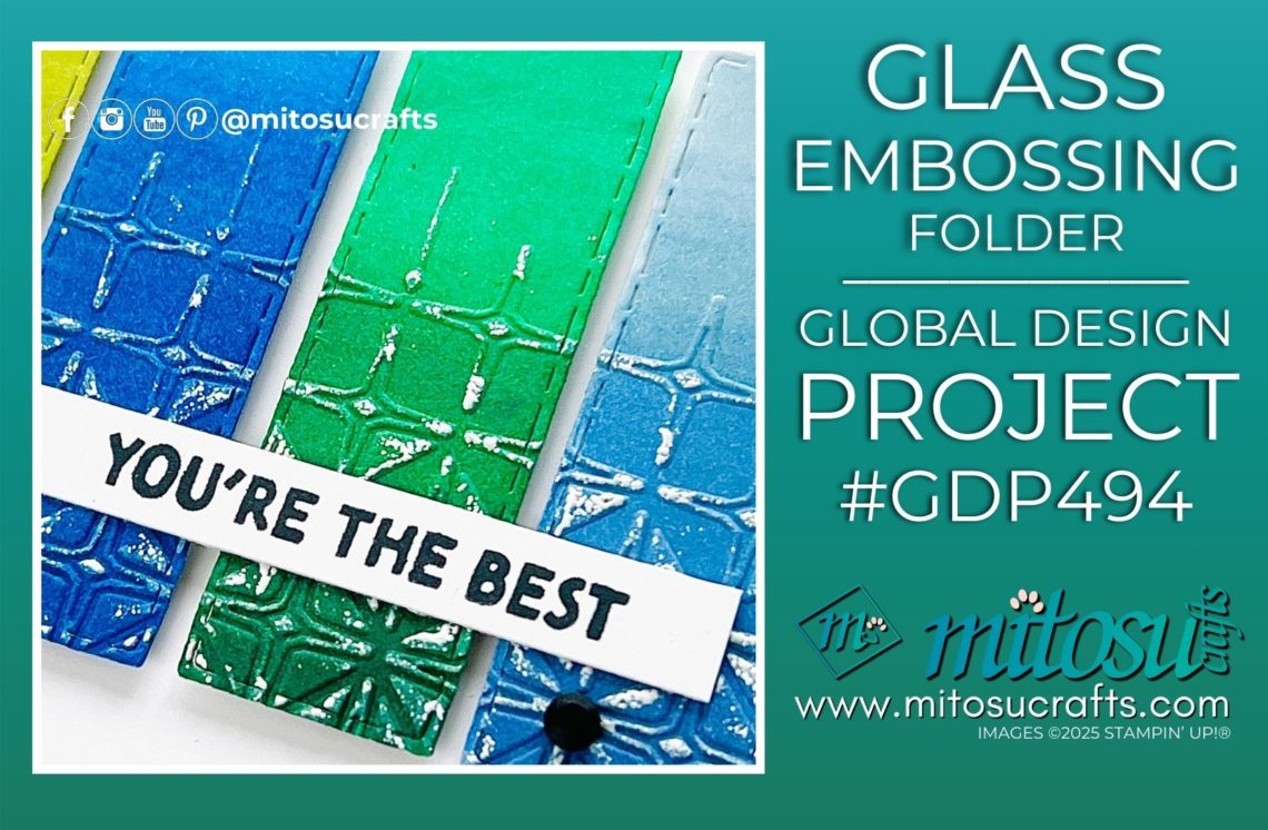 The Best Double Embossing Technique with Glass Folder Jay Soriano Mitosu Crafts Stampin' Up! UK